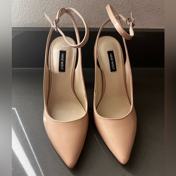Nine West nude Heels size 6 - Picture 3 of 10